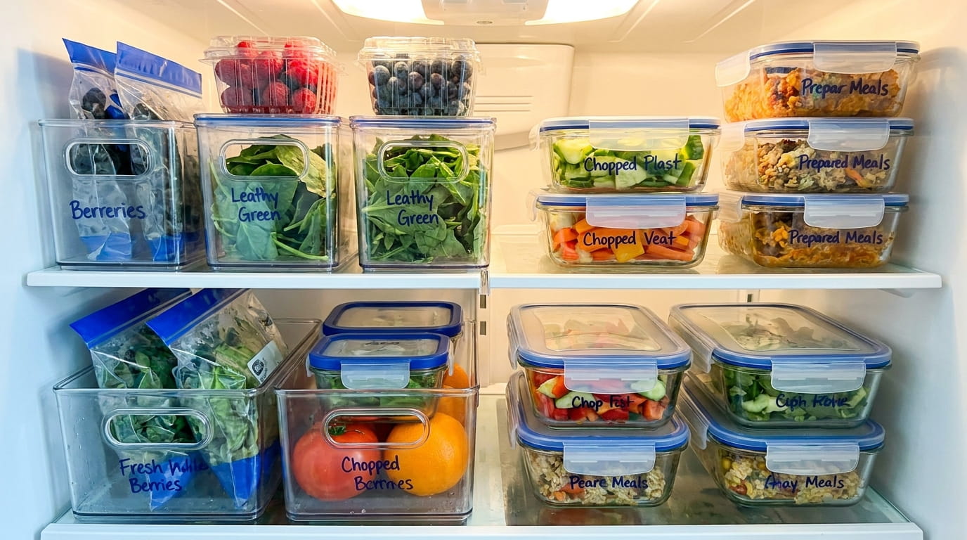 Organizing a fridge so you waste less food