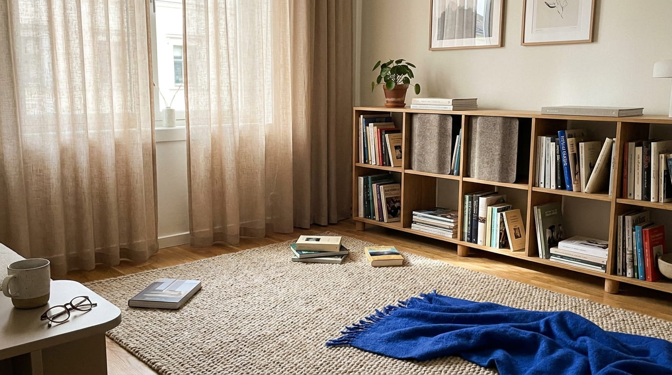 Making a noisy apartment quieter on a renter's budget