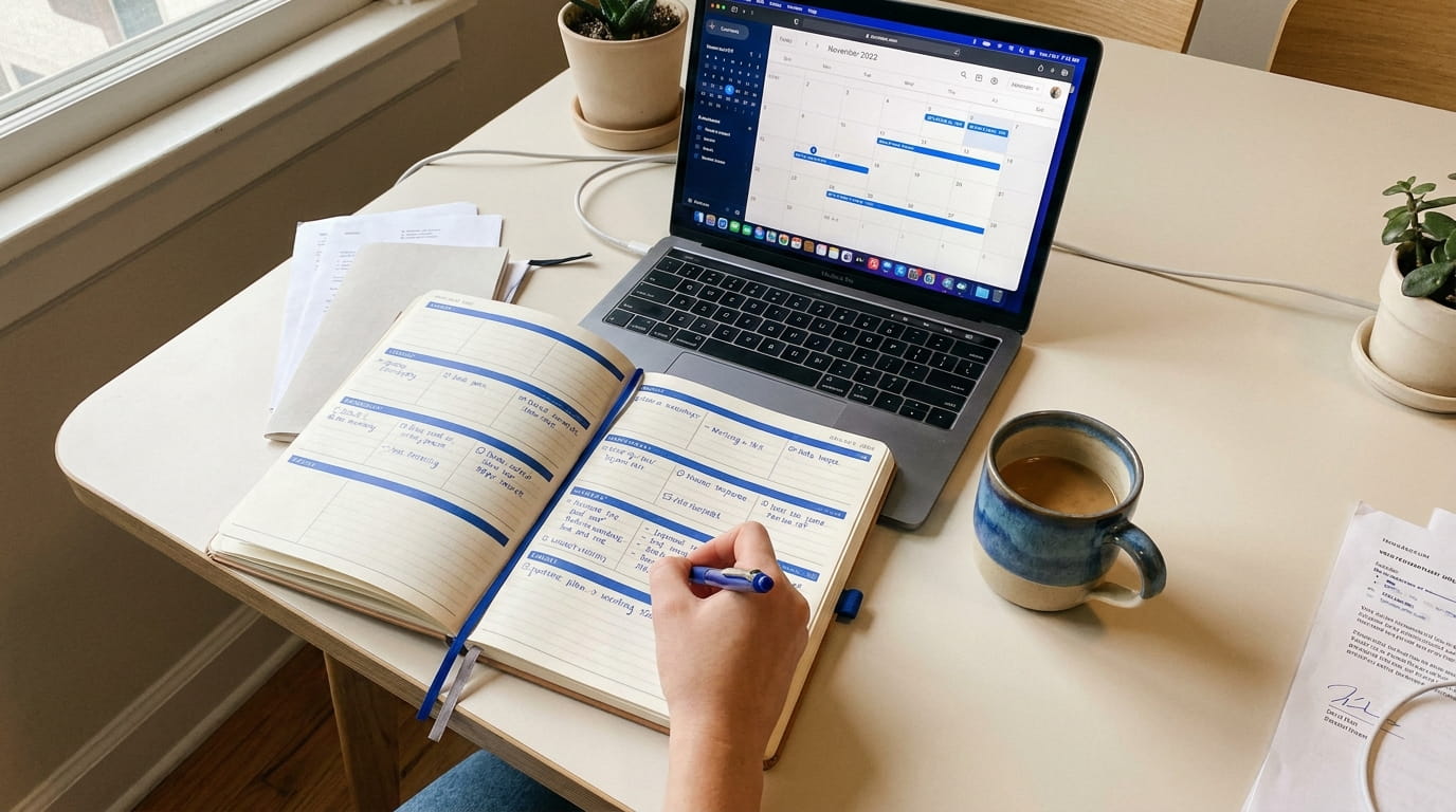 The 20-minute weekly review that keeps my week from sliding